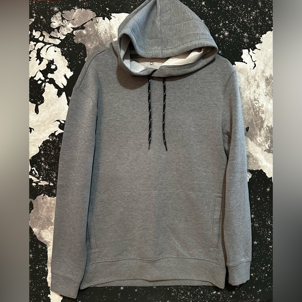 Gap Fit Heather Grey Performance Pullover Hoodie